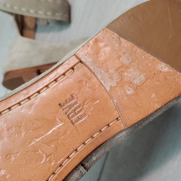 Frye Womens Carson Ankle Ballet  Suede Zip Back Loafer Slip on flats shoes - Picture 13 of 14